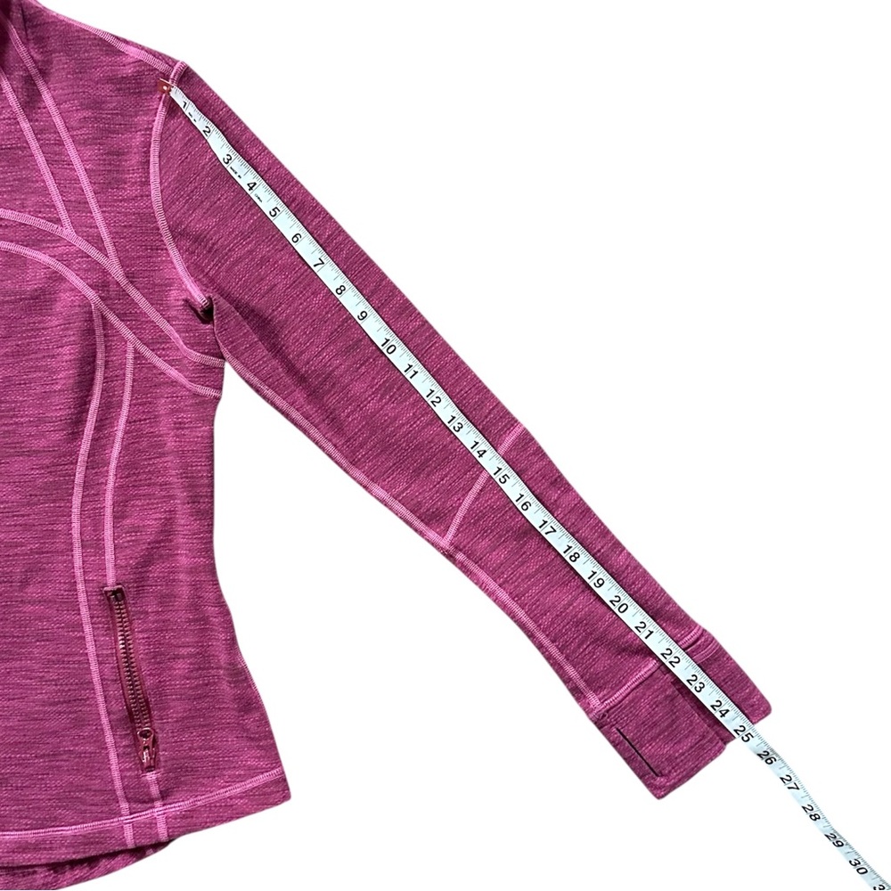 Lululemon Define Jacket Fitted Full Zip Berry Pin… - image 11